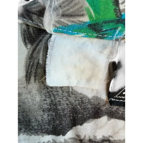 Kennington Vintage Aloha Hawaiian Shirt Tropical Birds Palm Trees Beach Size 2XL - Picture 6 of 12